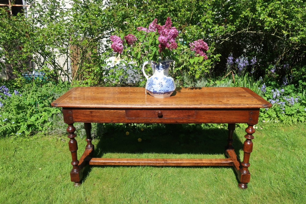 Oak serving or side table