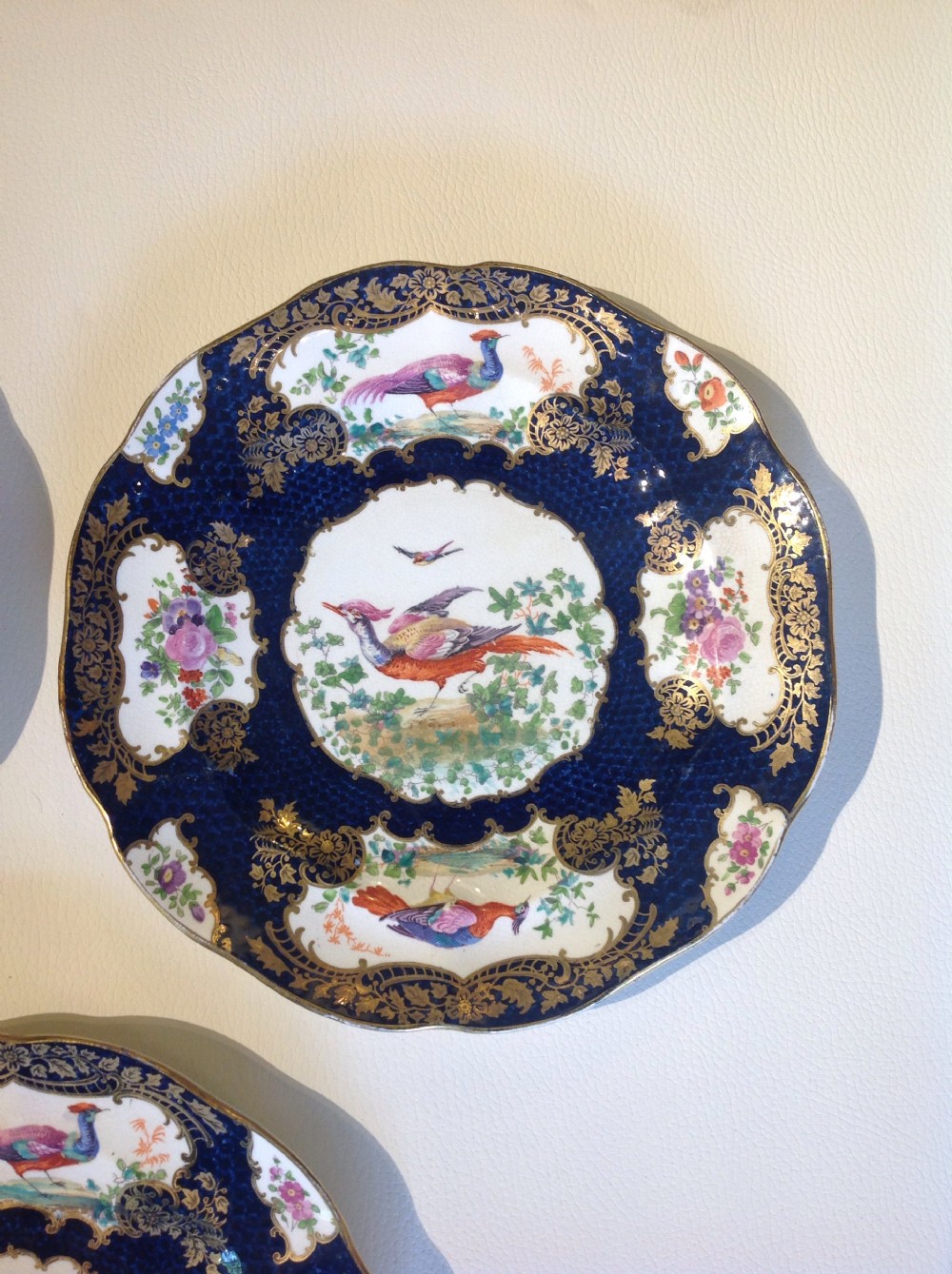 Set of 5 porcelain plates View VIII