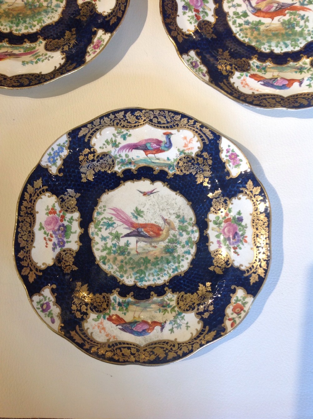 Set of 5 porcelain plates View VII