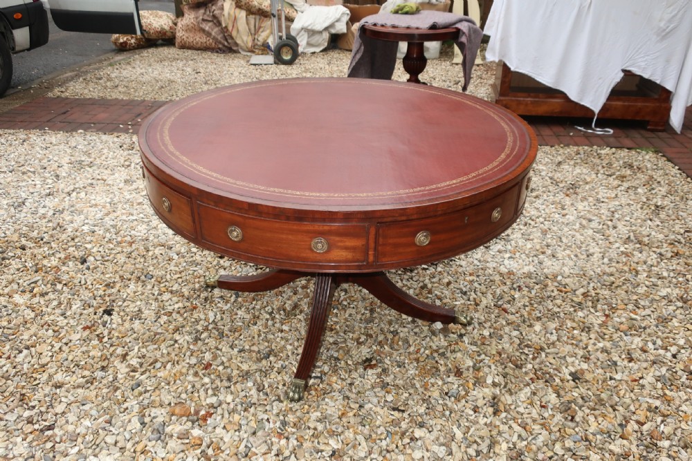 18th Century Mahogany drum table View II