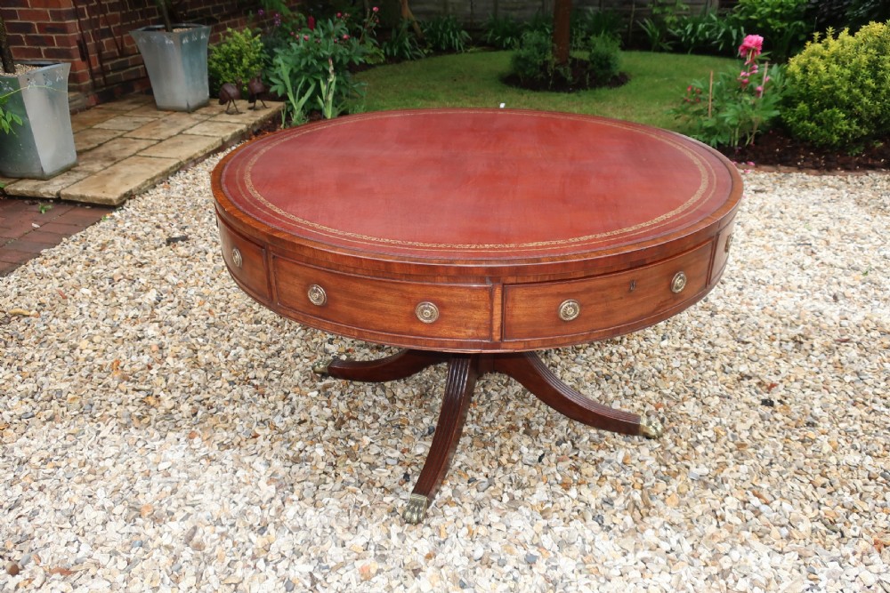 18th Century Mahogany drum table View V
