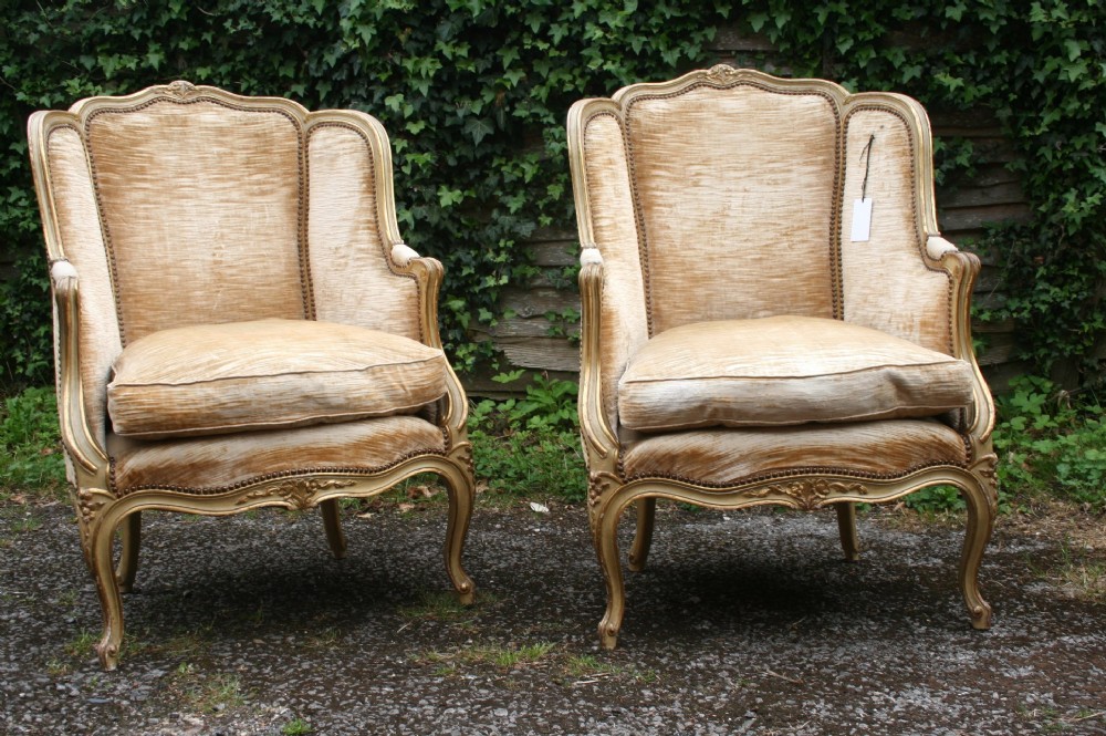 quality pair of french bergeres 