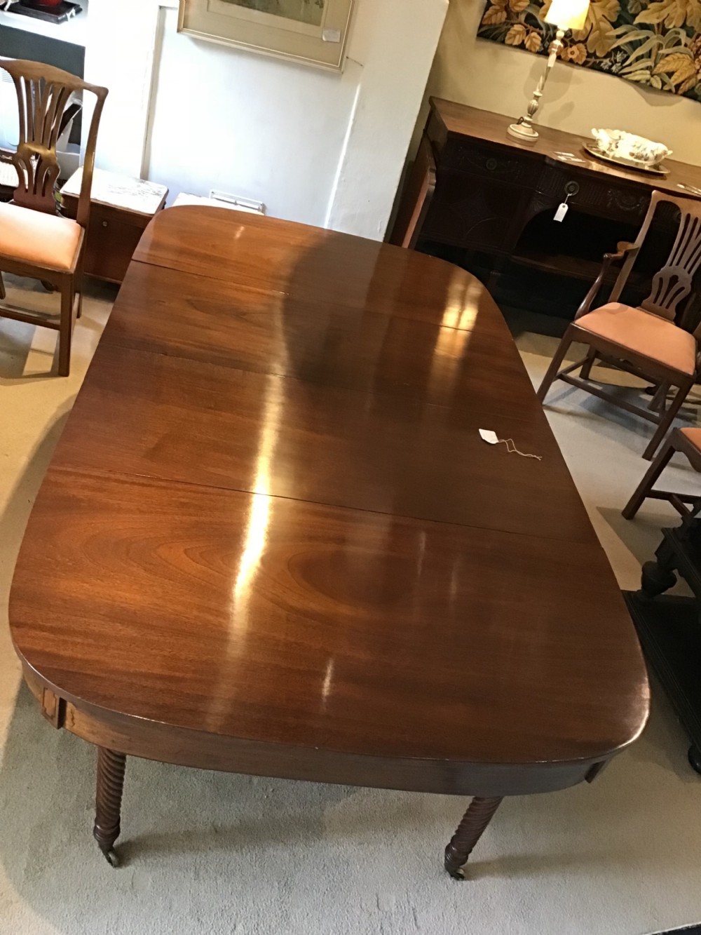 Mahogany Extending Dining Table View V