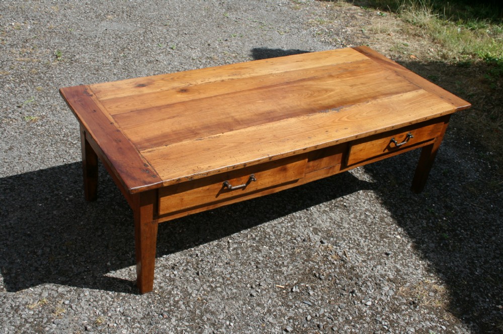 french cherry wood coffee table 