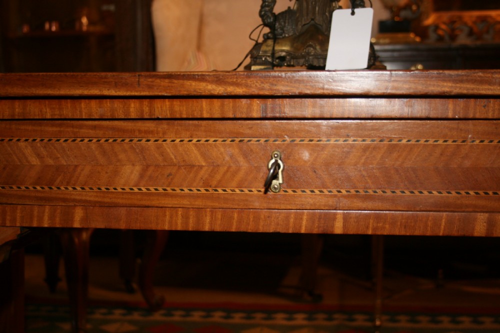 french king wood bureau plat writing table  View V