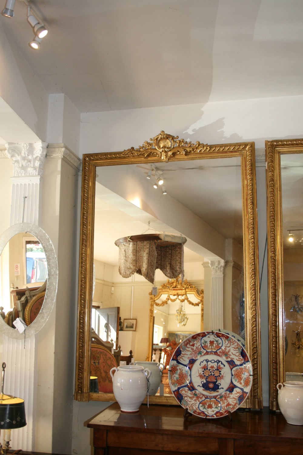 pair of french gilt mirrors  View II