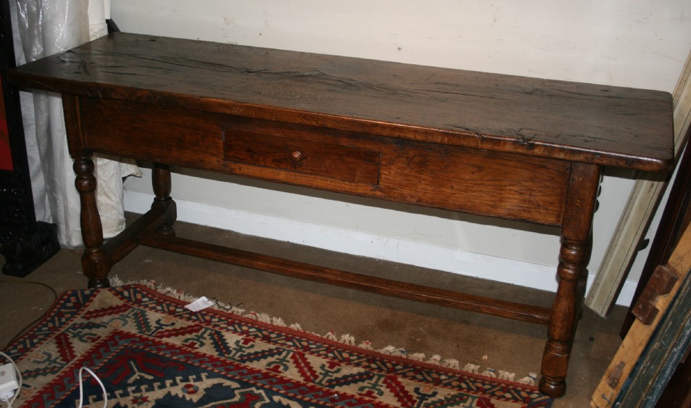 period oak serving table  View II