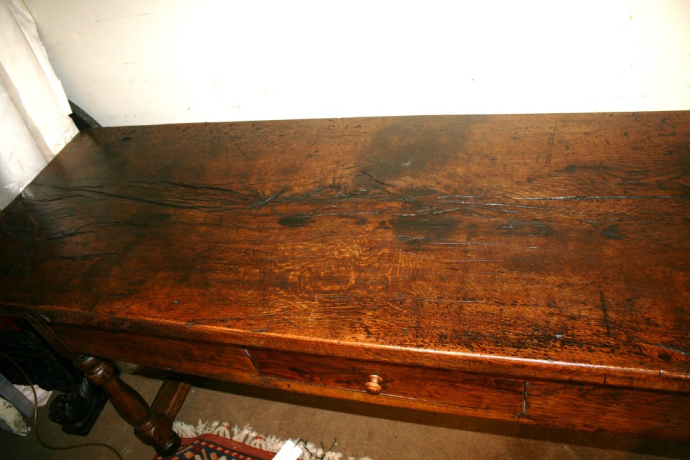 period oak serving table  View III