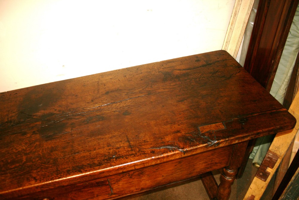 period oak serving table  View IV