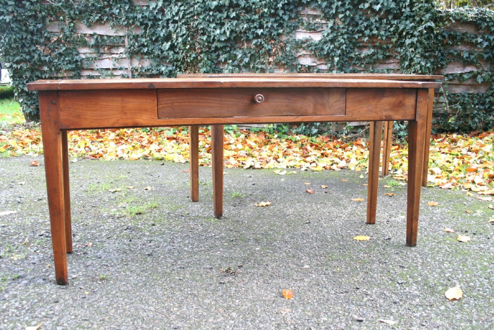 pair of cherry wood serving tables  View II