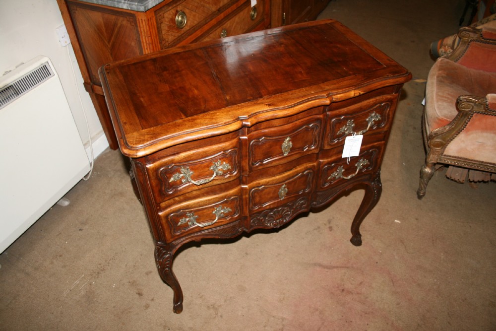 louis style french walnut commode  View III