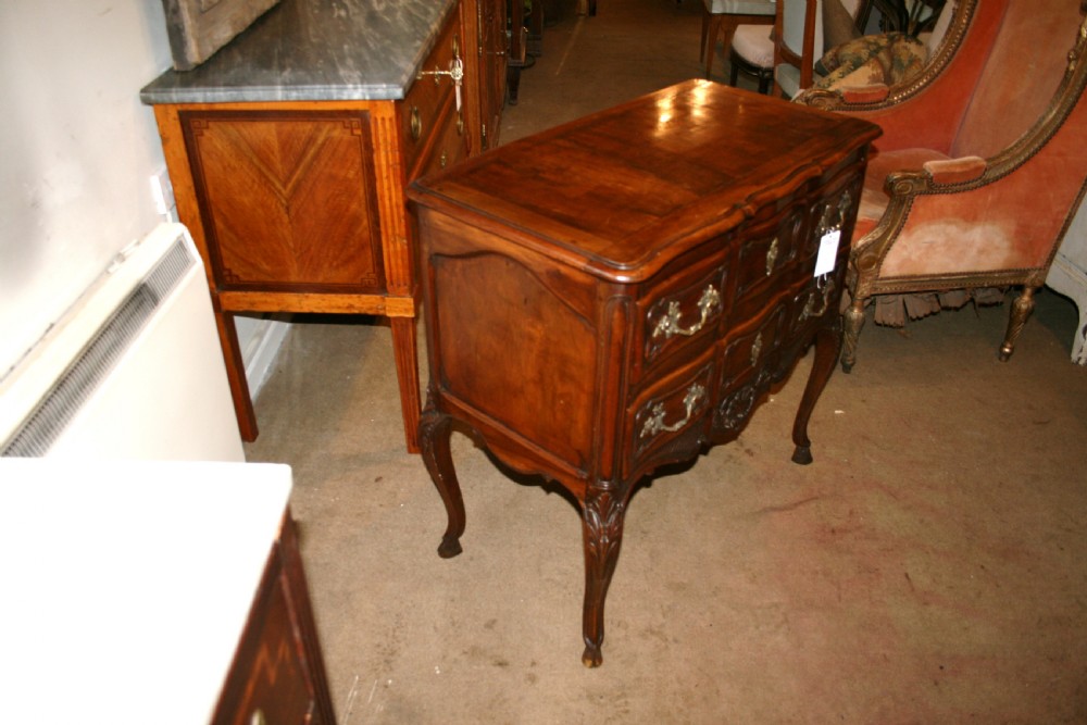 louis style french walnut commode  View IV