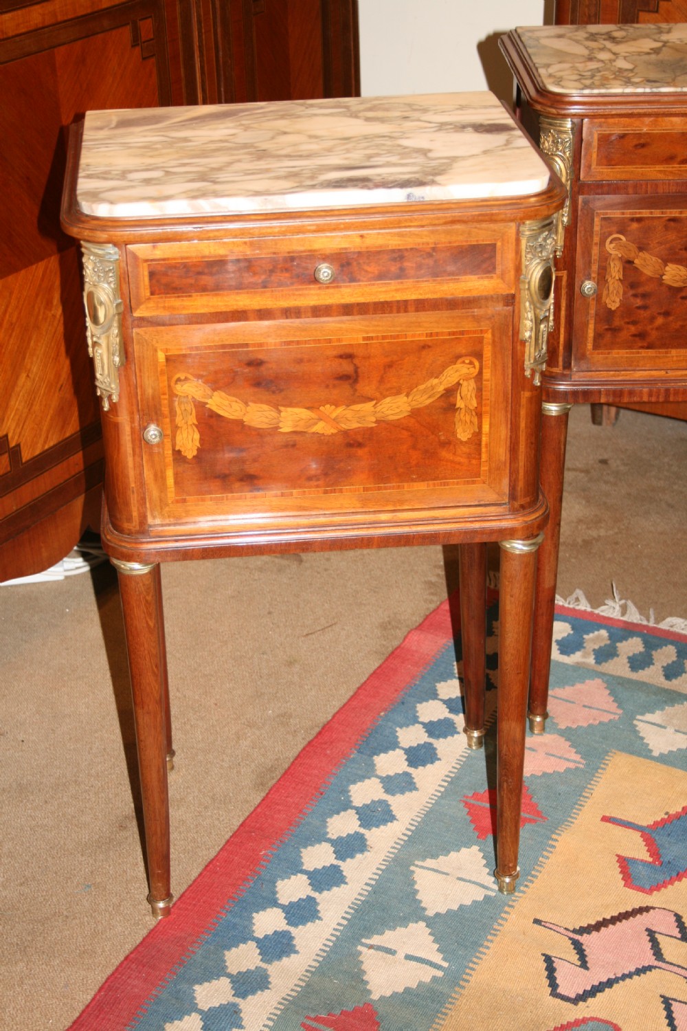 pair of french bedside tables  View II