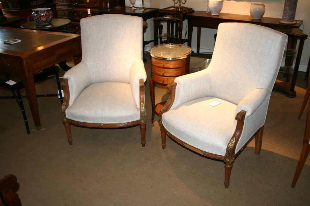 pair of quality french armchairs 