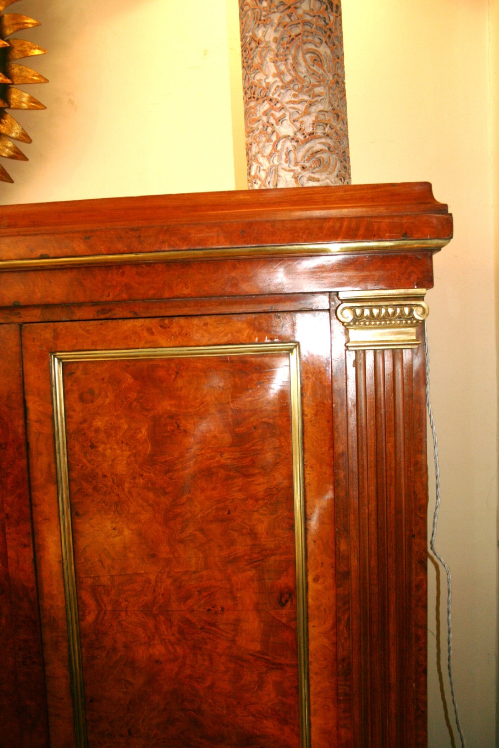 good quality walnut french bookcase  View III