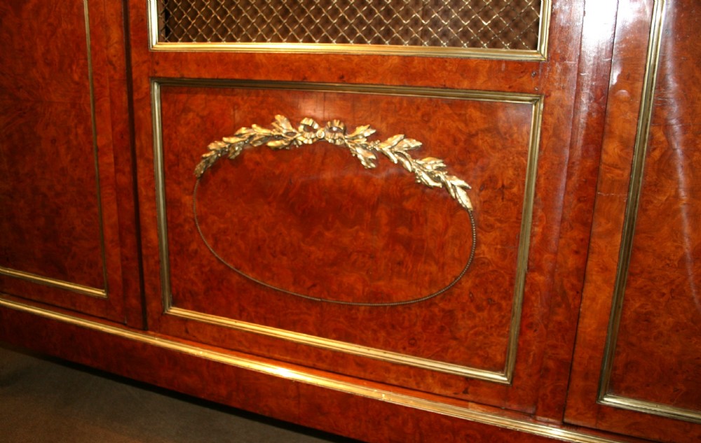 good quality walnut french bookcase  View IV