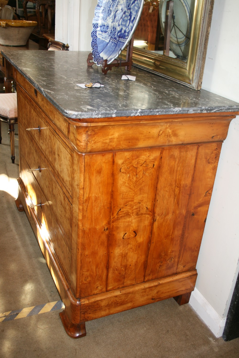 Charles x period maple commode  View IV