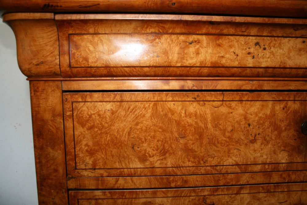 Charles x period maple commode  View VI