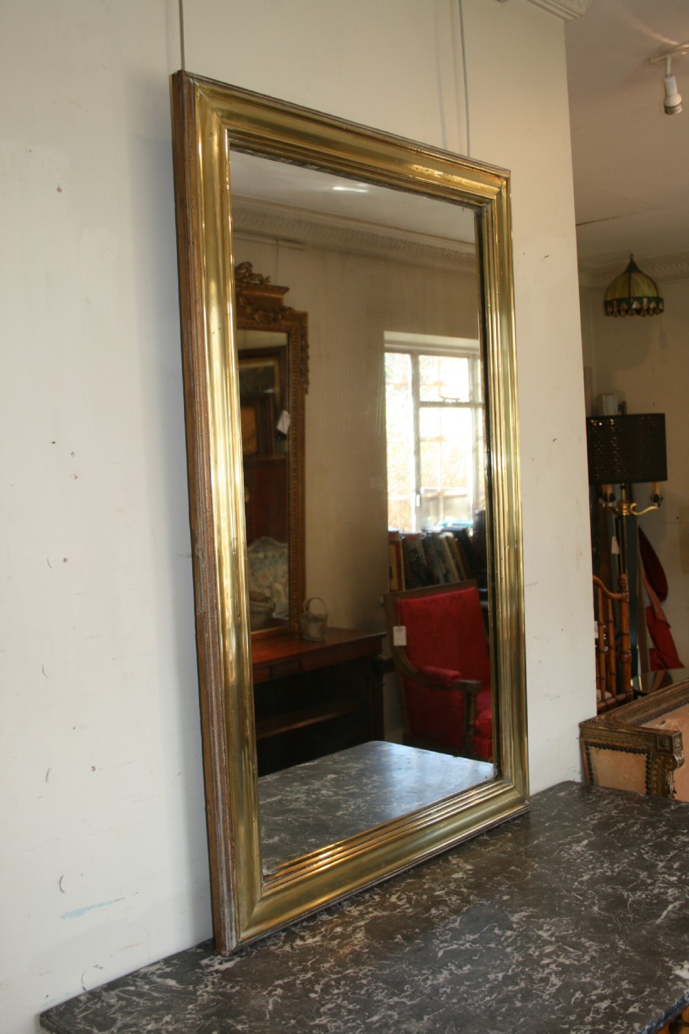 french brass bistro mirror 