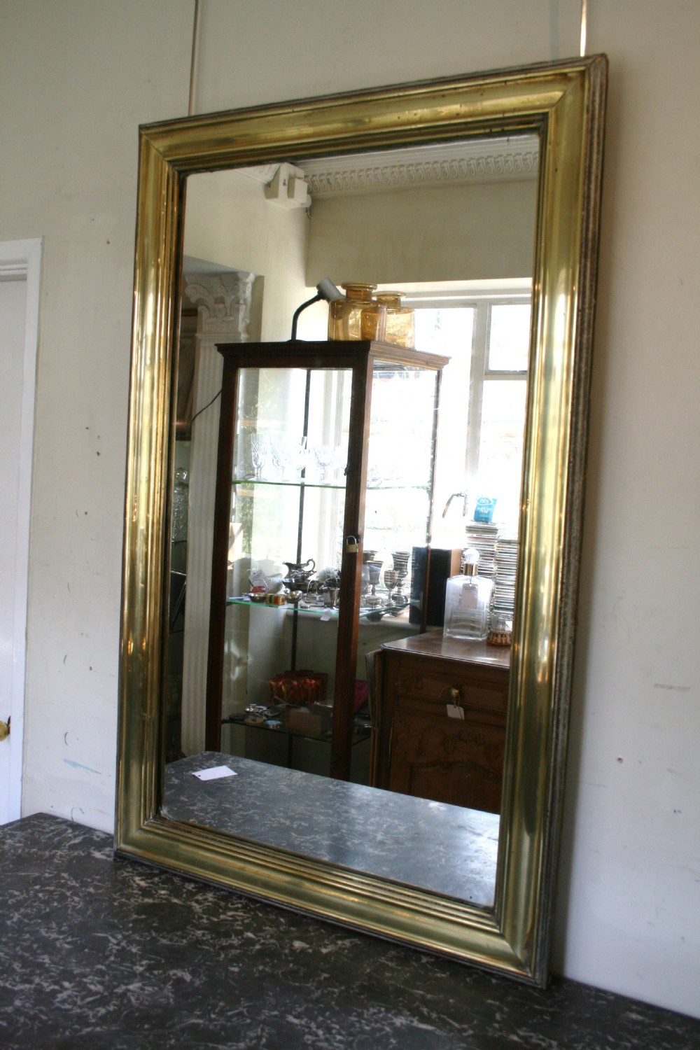 french brass bistro mirror  View II