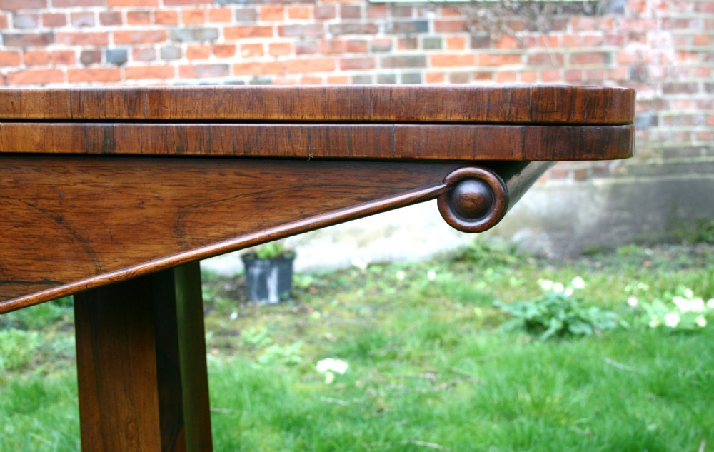 William iv rosewood card table  View IV