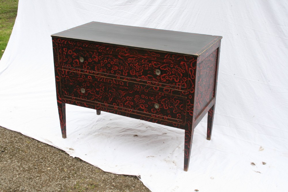 french 18th century commode in later paint finish  View III