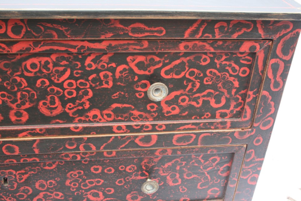 french 18th century commode in later paint finish  View V
