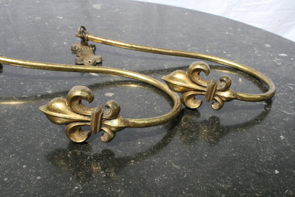 pair french brass curtain tie backs  View II