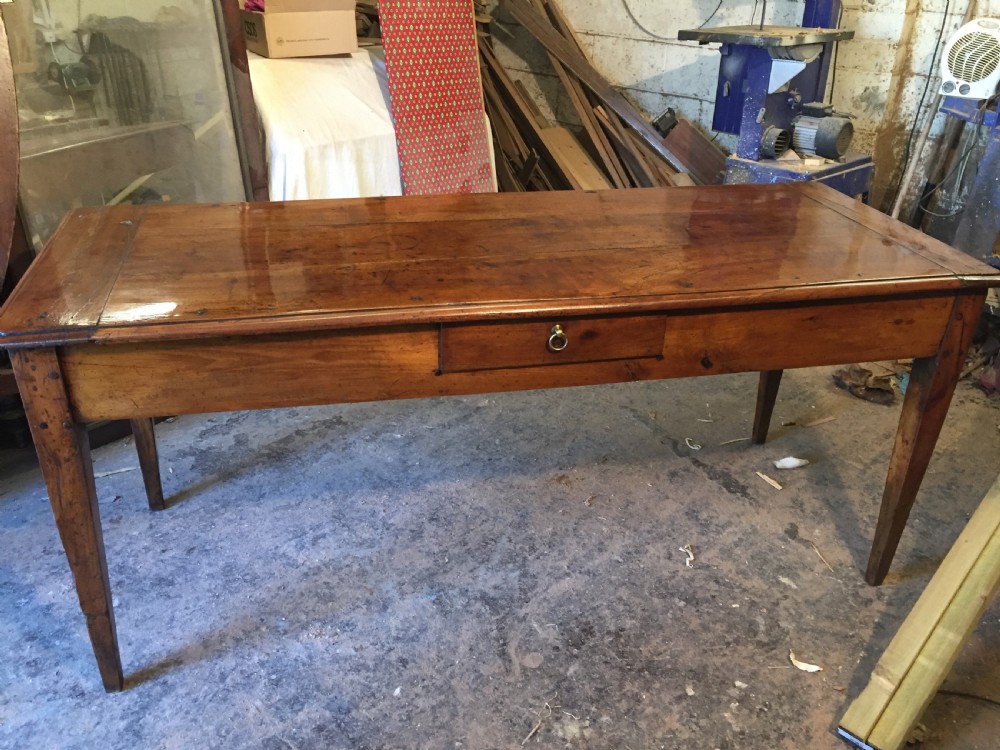 french cherry wood farm table View IV