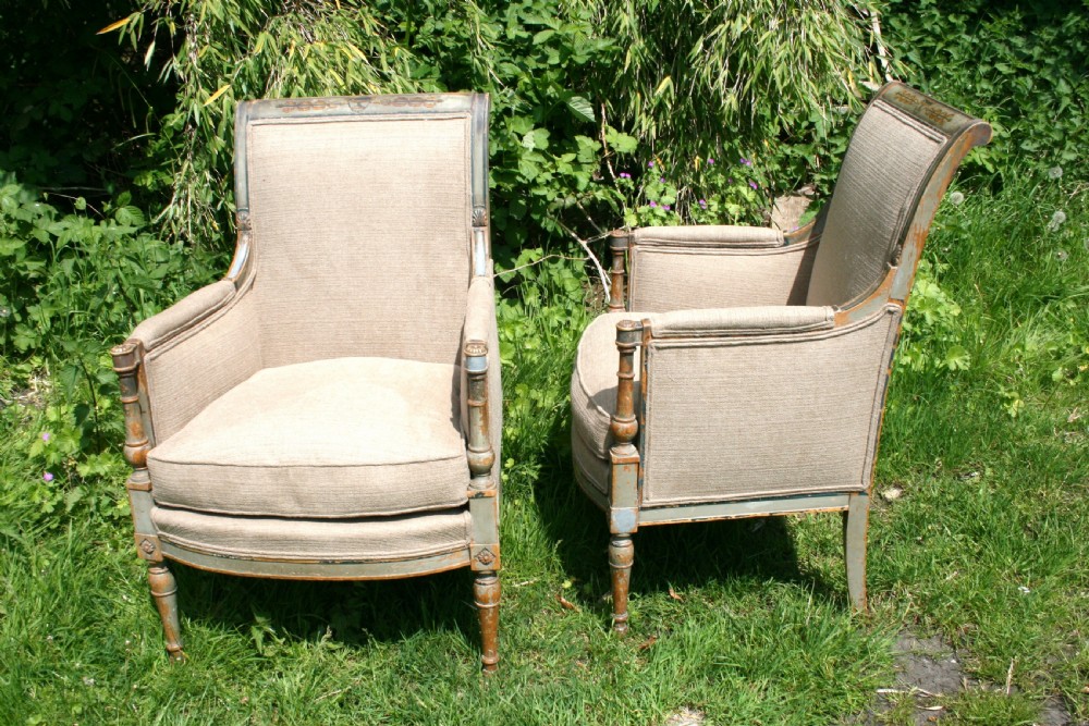 pair of directoire style armchairs  View IV
