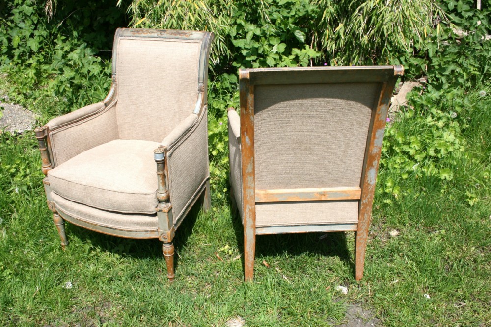 pair of directoire style armchairs  View VI