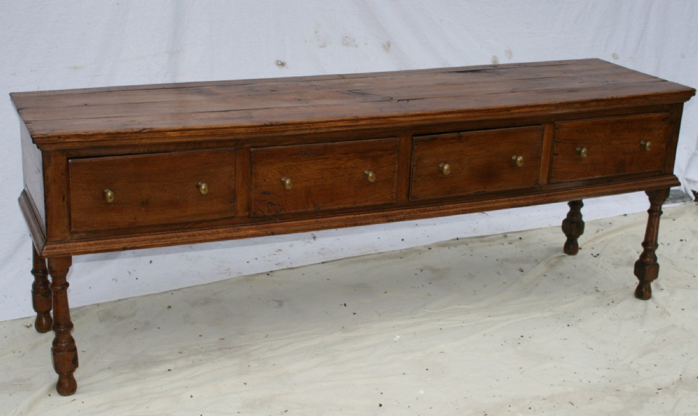 18th century English oak dresser base View II
