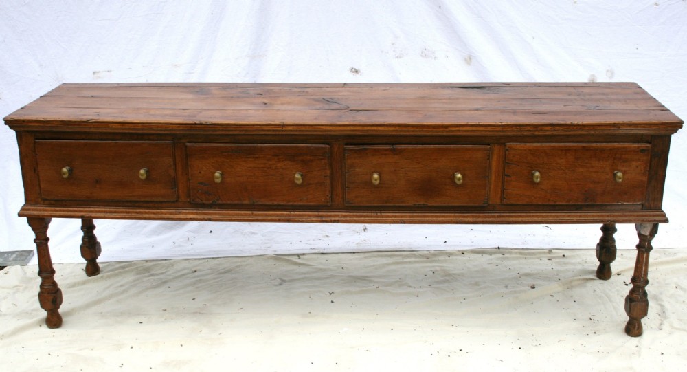 18th century English oak dresser base View III