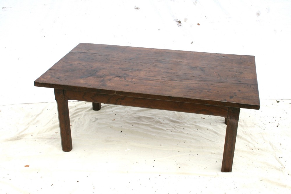solid oak french coffee table  View II