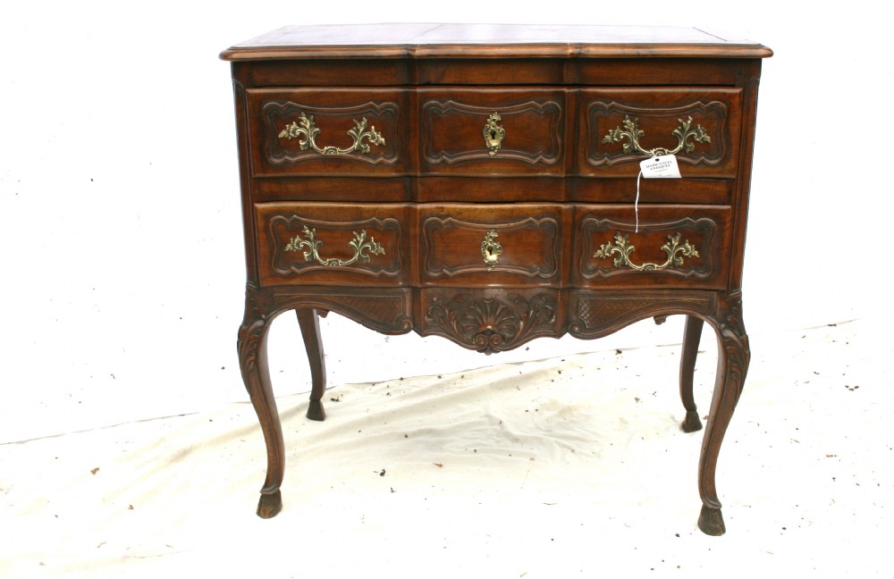 louis style french walnut commode 