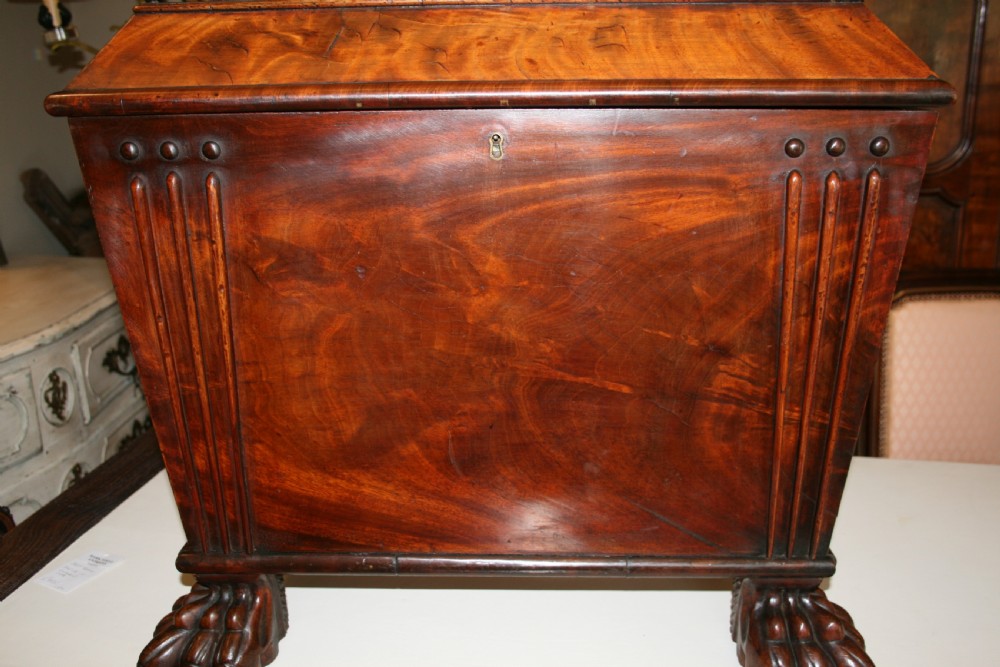 georgian mahogany wine cooler  View III