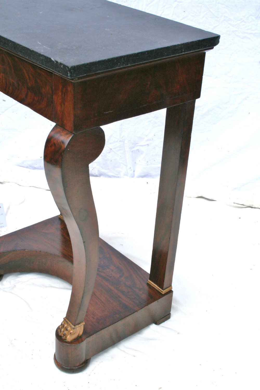 small period mahogany console View II
