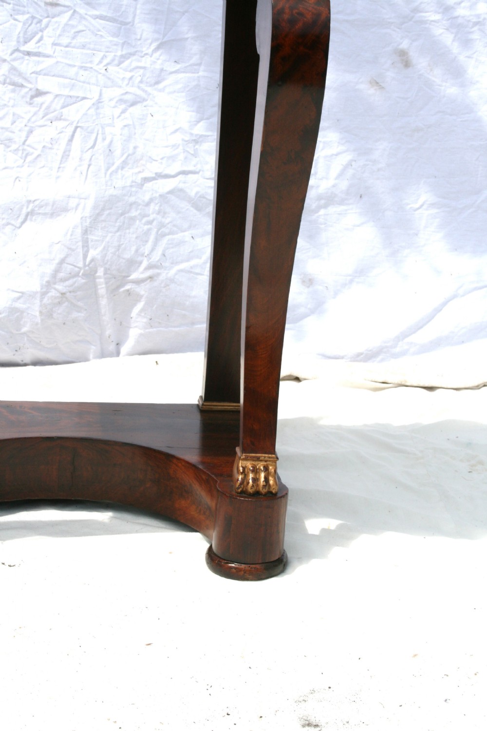 small period mahogany console View IV