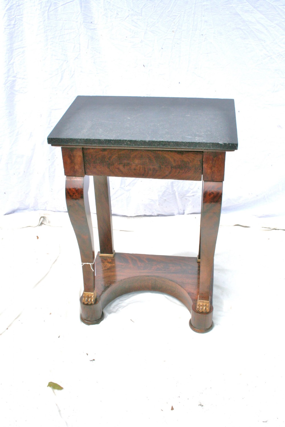 small period mahogany console View VII