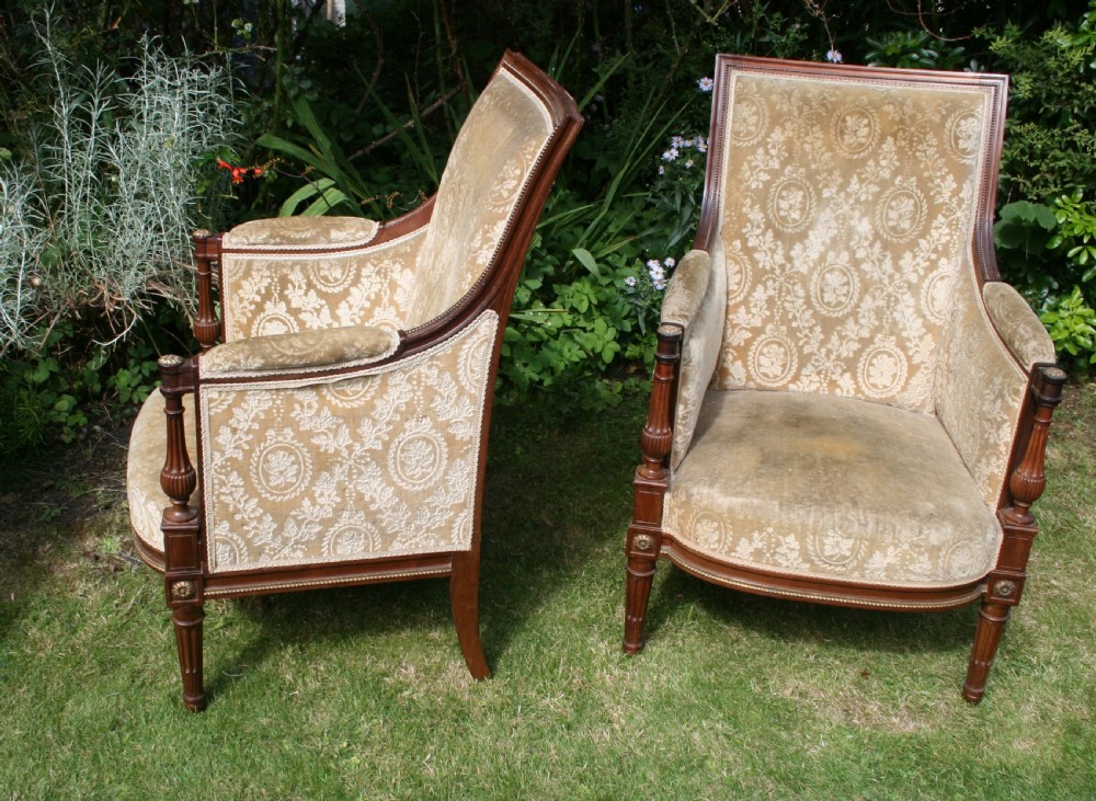 quality pair of empire style armchairs  View V