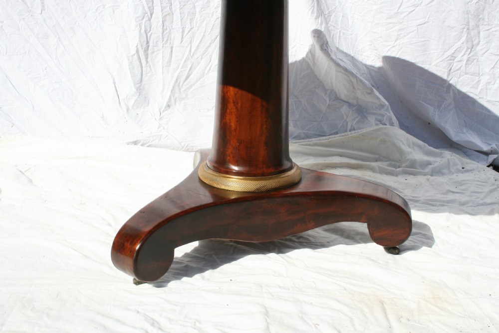 french mahogany center table or gueridon  View II