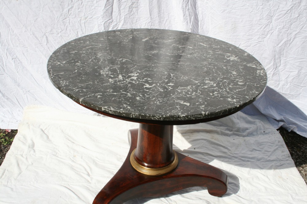 french mahogany center table or gueridon  View III