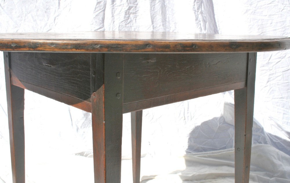 c1800 oak and fruitwood country table  View IV