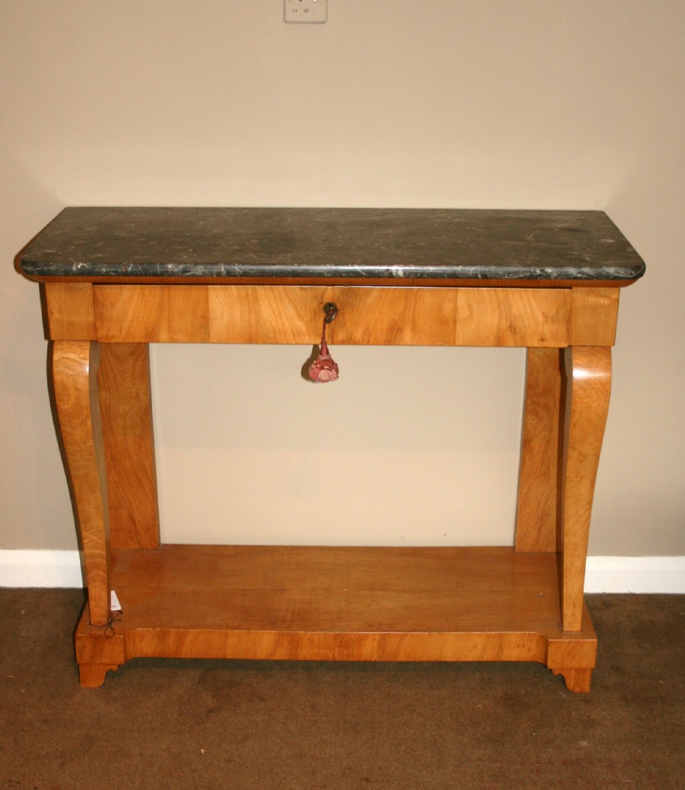 french ash console table 