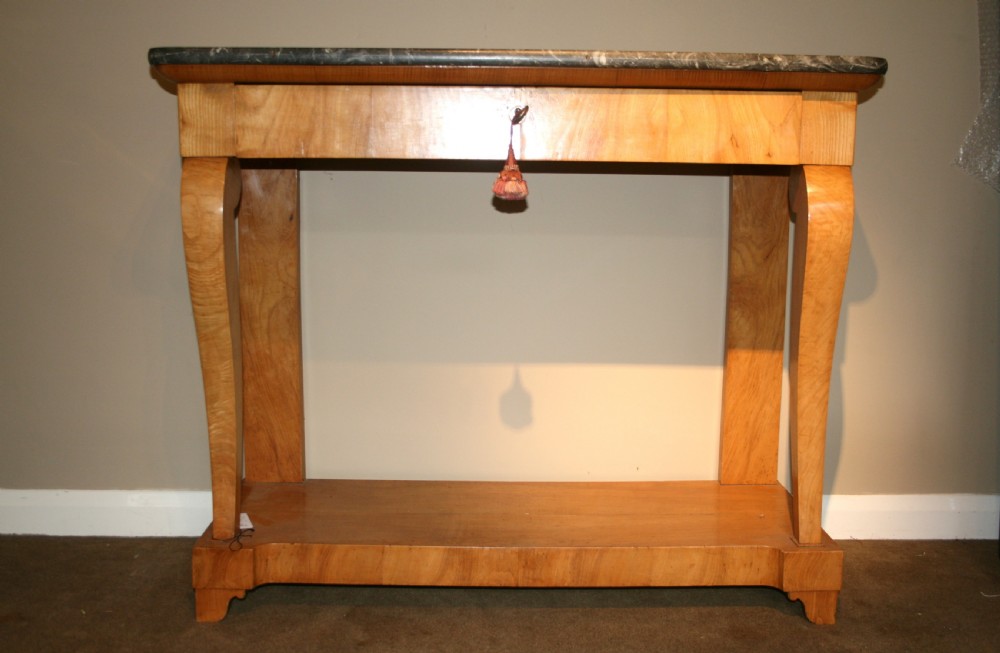 french ash console table  View II