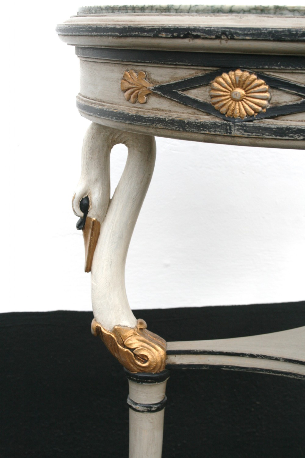 very pretty occasional table surmounted with swans  View III