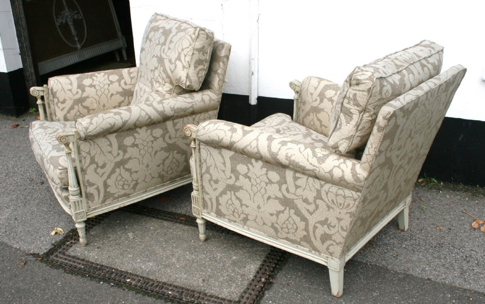 very comfortable pair of louis style chairs  View V