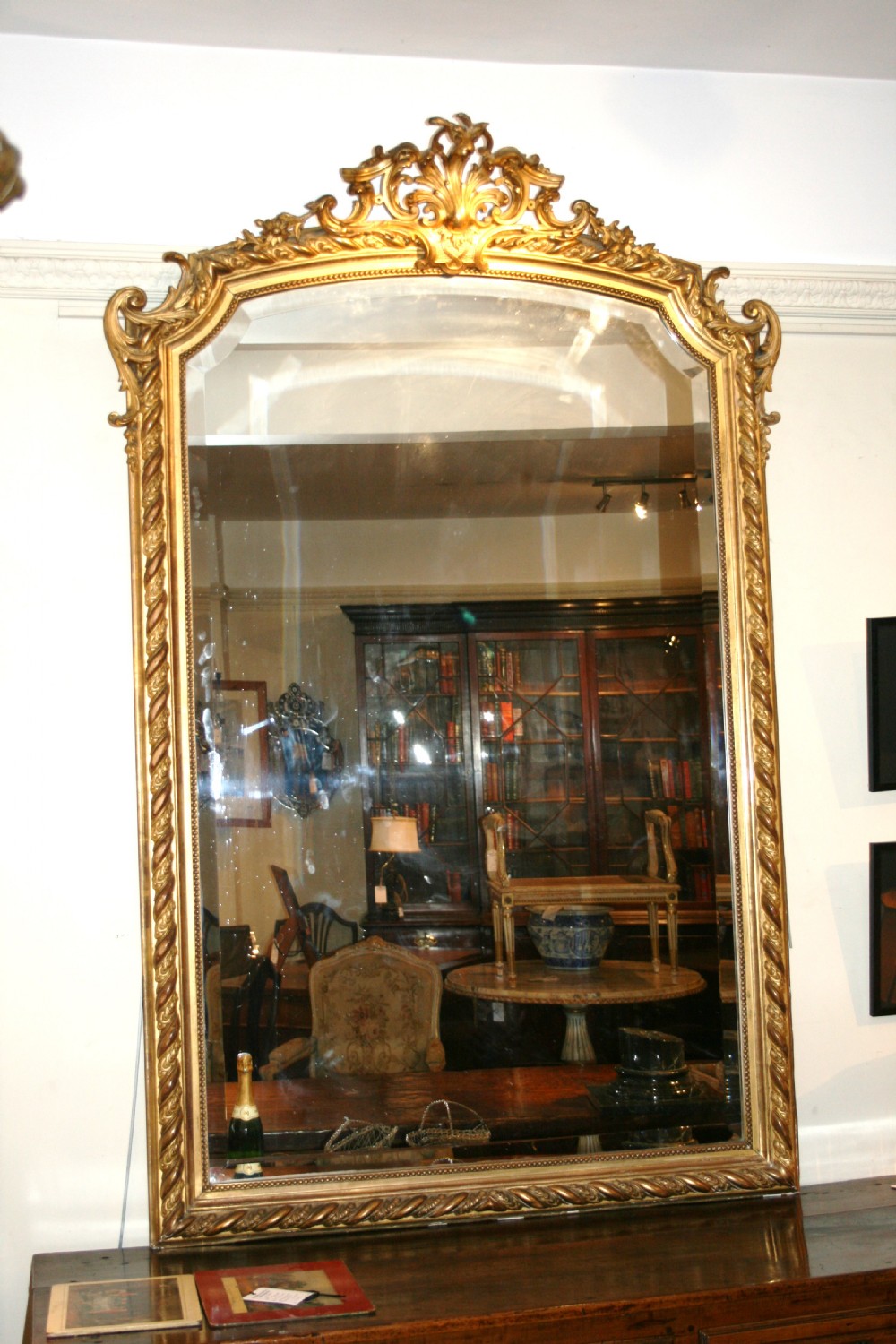large french 19th century gilt  mirror  View III