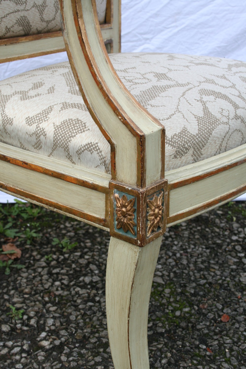 pair of period Italian open armchairs  View V