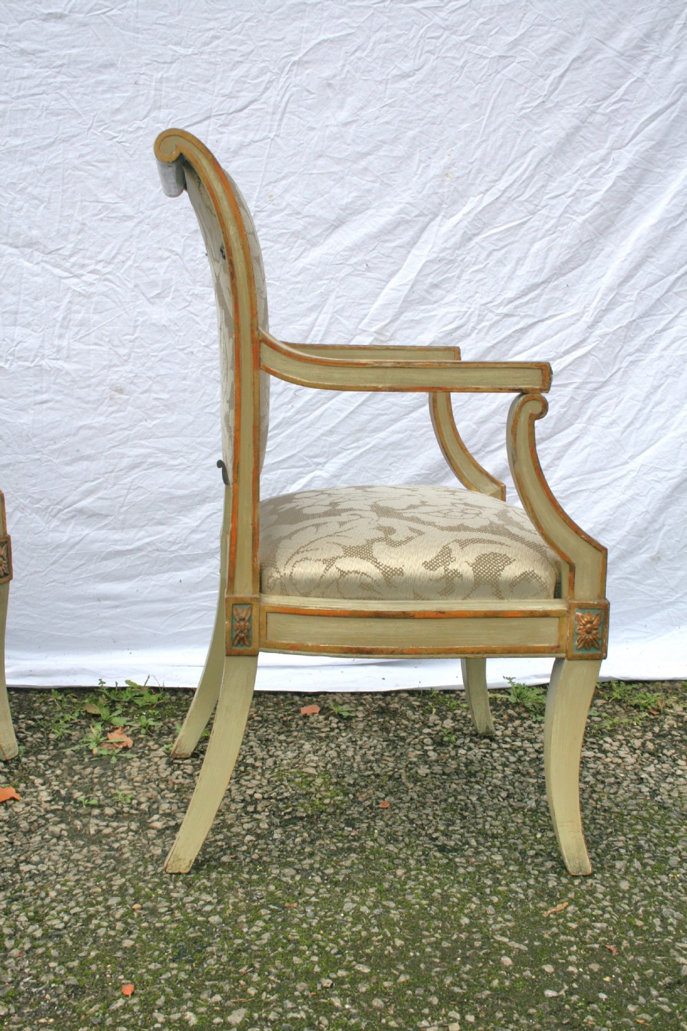 pair of period Italian open armchairs  View VI